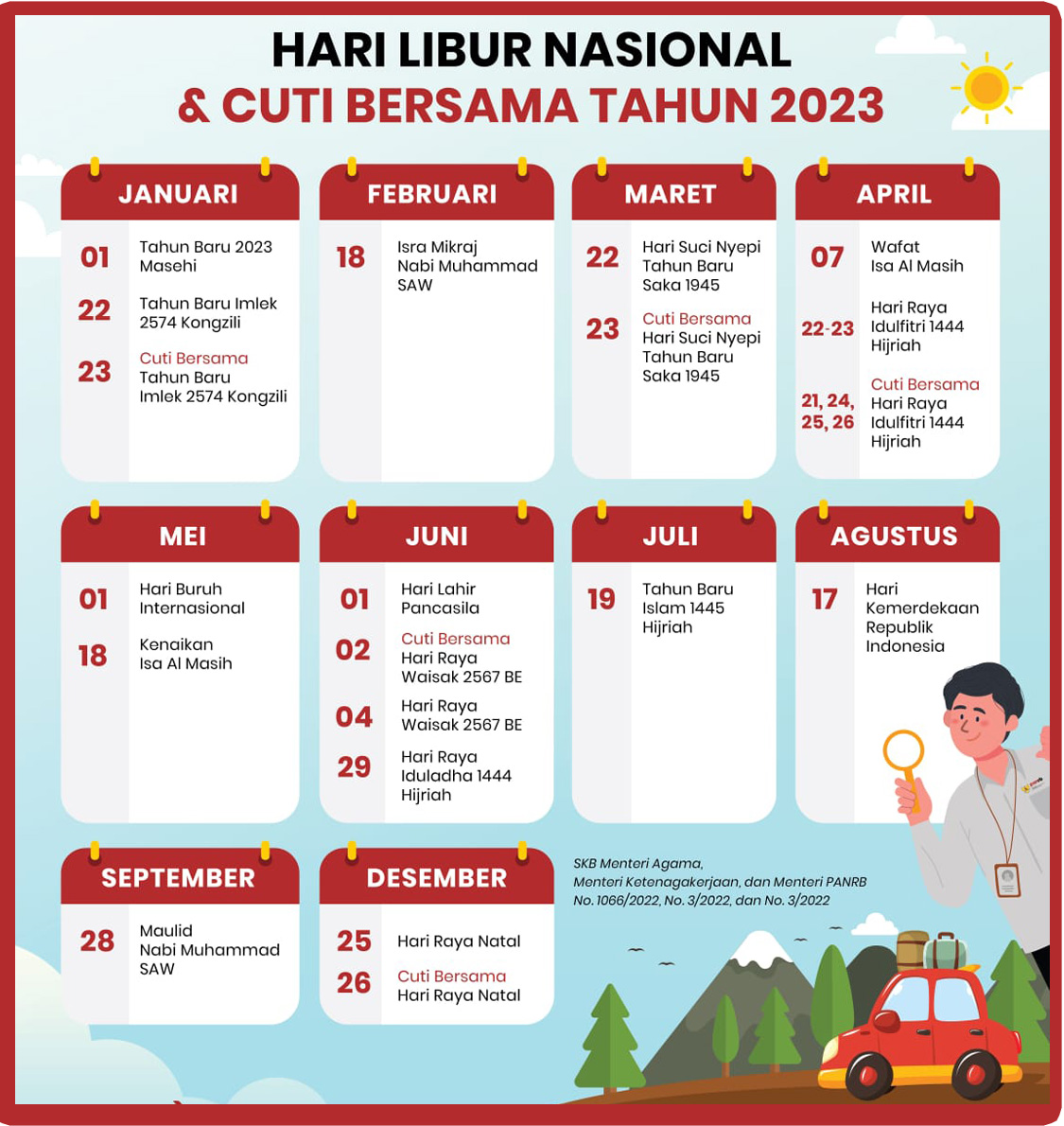 hari libur nasional dan cuti bersama 2023